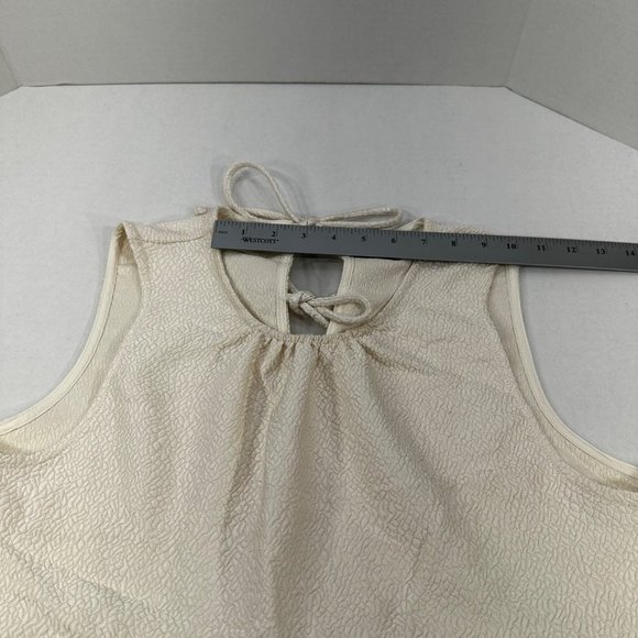 Who What Wear Women's Size XL Top Sleeveless Beige Textured New Without Tags - Picture 5 of 9